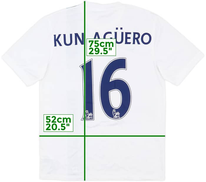 2013-14 Manchester City Third Shirt Kun Aguero #16 - 8/10 - (M)