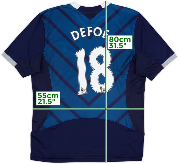 2012-13 Tottenham Away Shirt Defoe #18 - 7/10 - (XL)