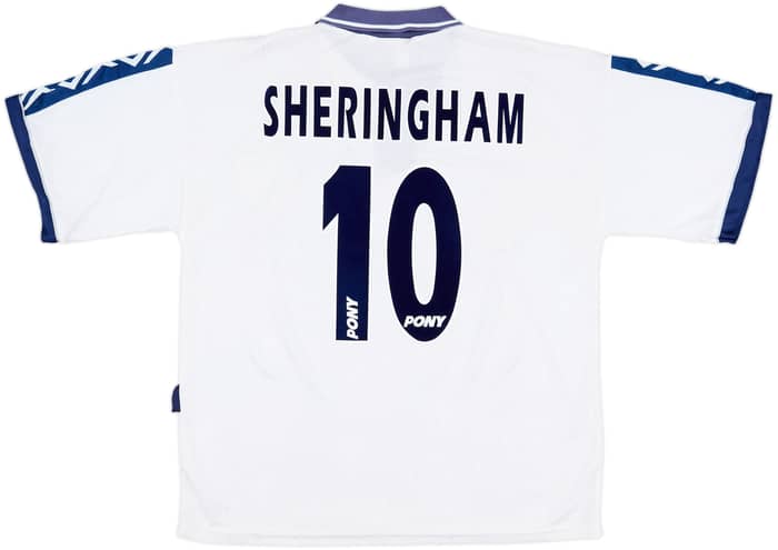 1995-97 Tottenham Home Shirt Sheringham #10 - 6/10 - (L)