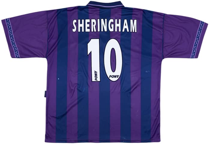 1995-97 Tottenham Away Shirt Sheringham #10 - 6/10 - (XXL)