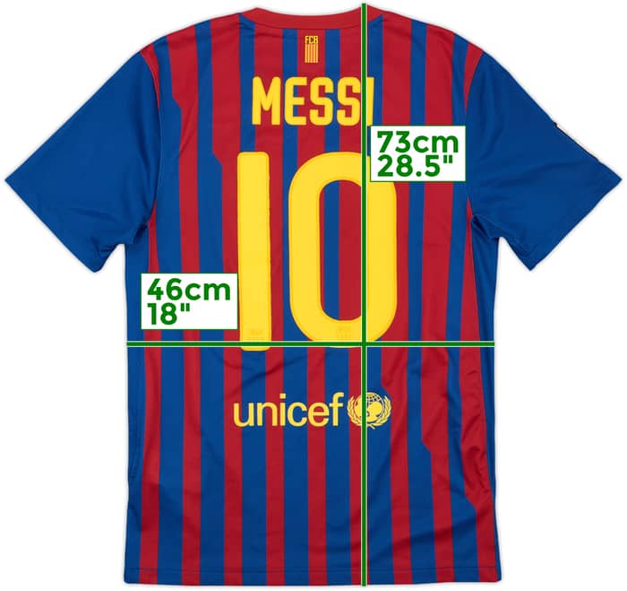 2011-12 Barcelona Home Shirt Messi #10 - 7/10 - (S)