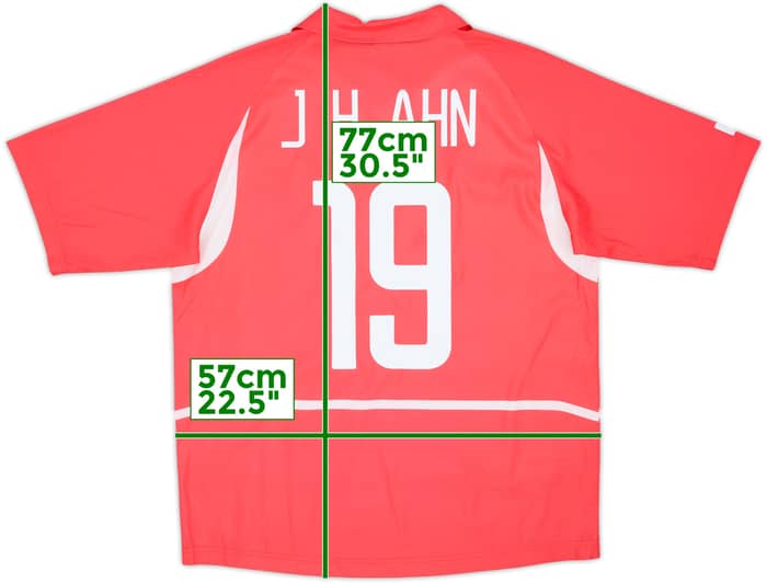 2002-03 South Korea Home Shirt J.H.Ahn #19 - 7/10 - (L)