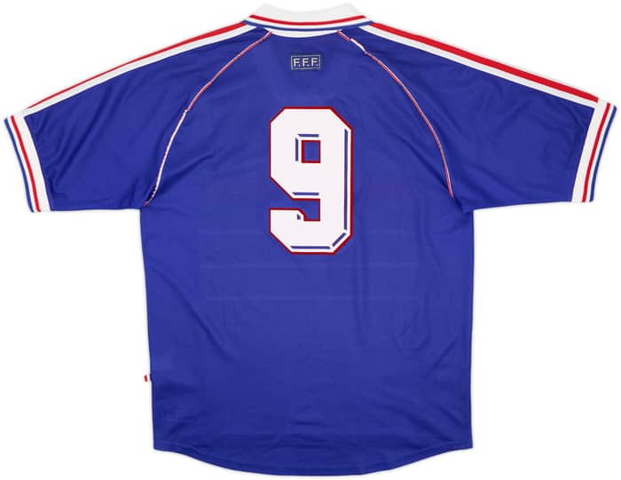 1998-00 France Home Shirt #9 - 9/10 - (M)
