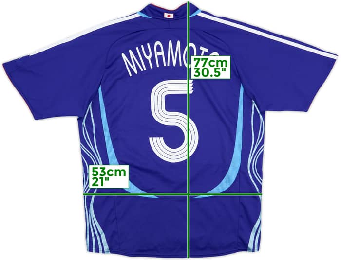2006-08 Japan Home Shirt Miyamoto #5 - 8/10 - (M)