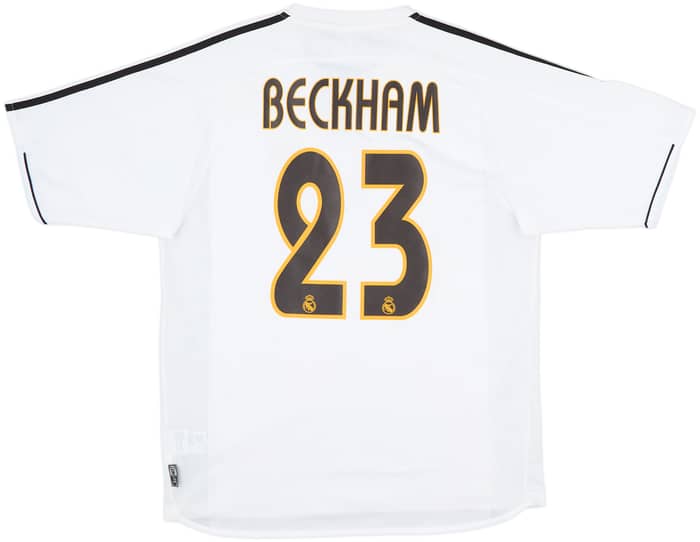 2003-04 Real Madrid Home Shirt Beckham #23 - 9/10 - (M)