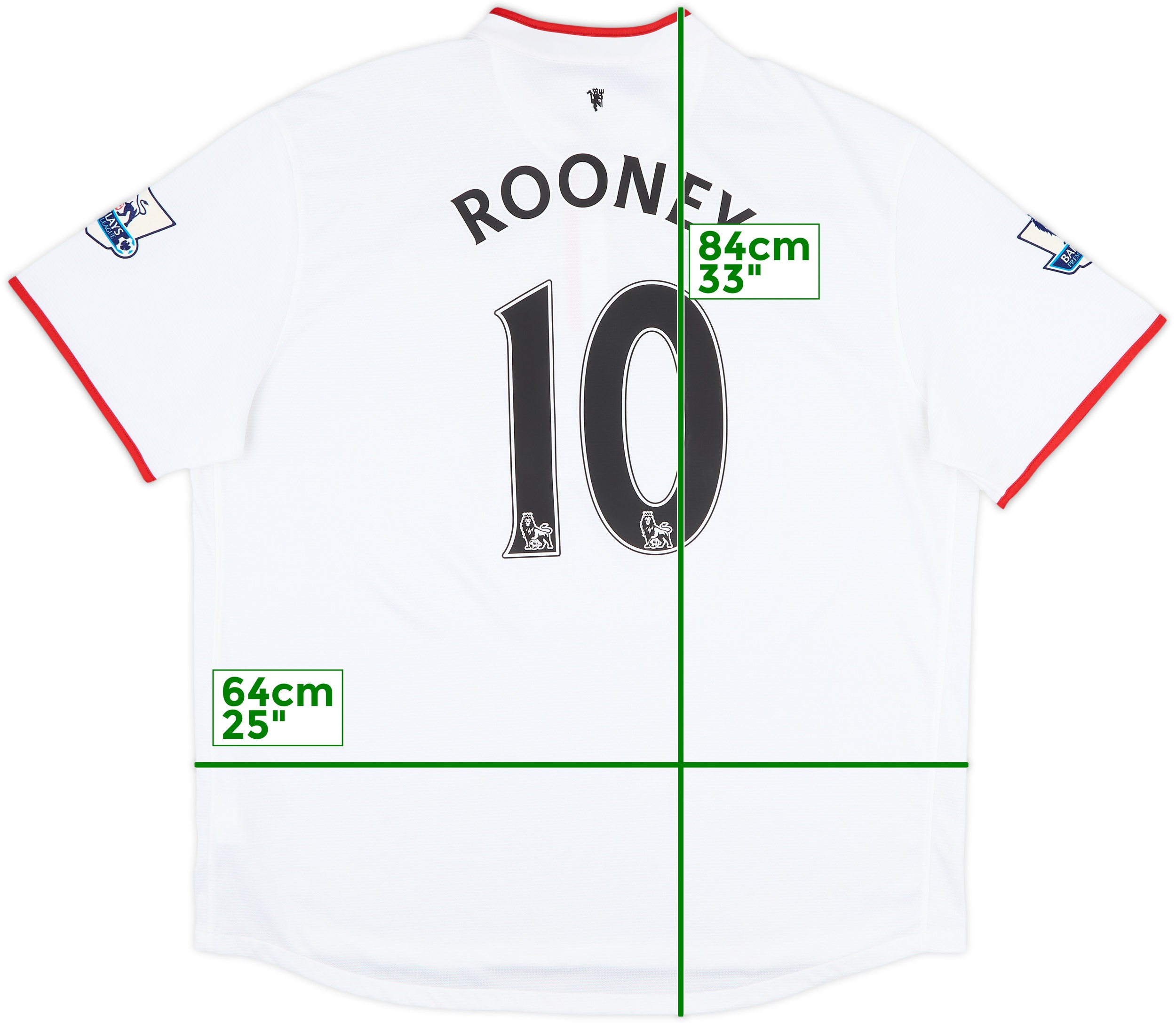 2012-14 Manchester United Away Shirt Rooney #10 - 9/10 - (XXL)