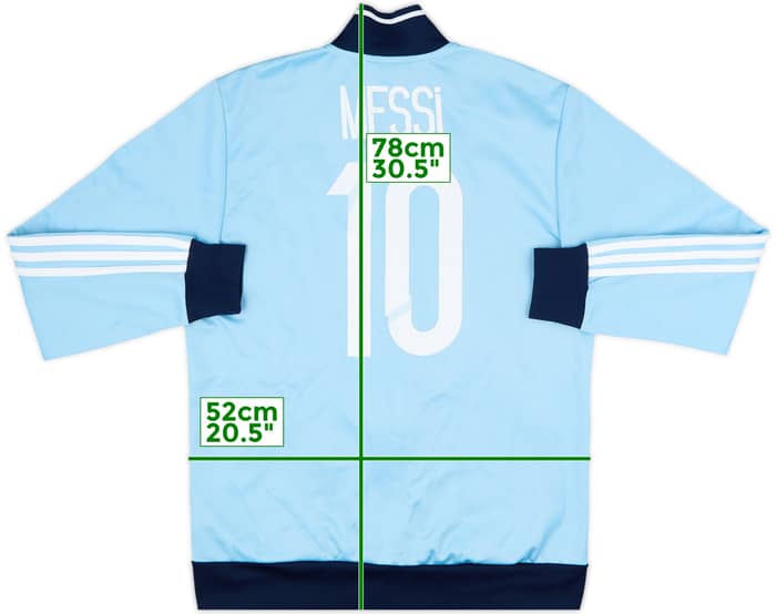 2013-15 Argentina adidas Track Jacket Messi #10 - 7/10 - (M)