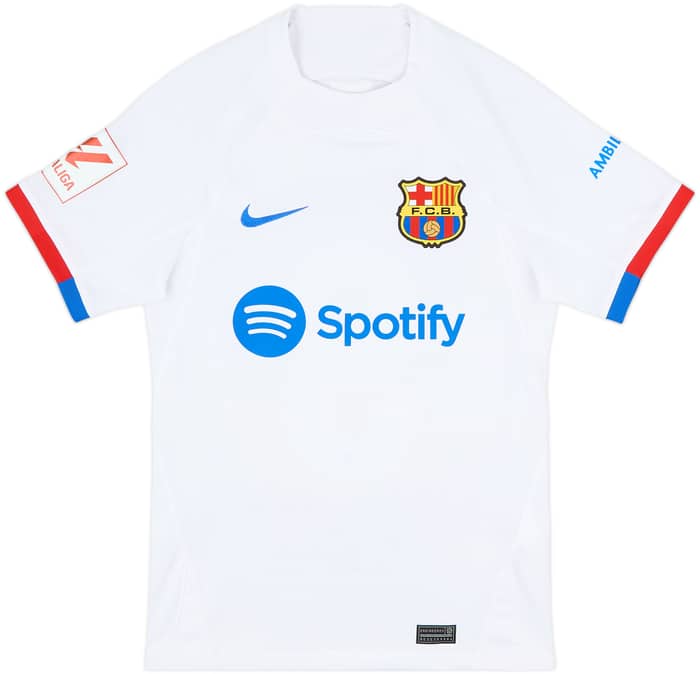 2023-24 Barcelona Away Shirt Lewandowski #9 - 9/10 - (XS)