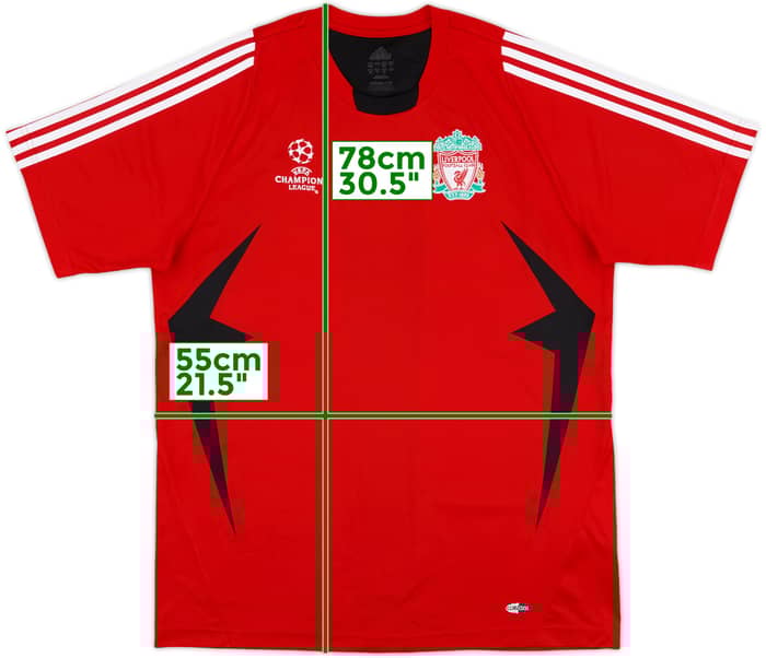 2007-08 Liverpool adidas CL Training Shirt - 9/10 - (L)