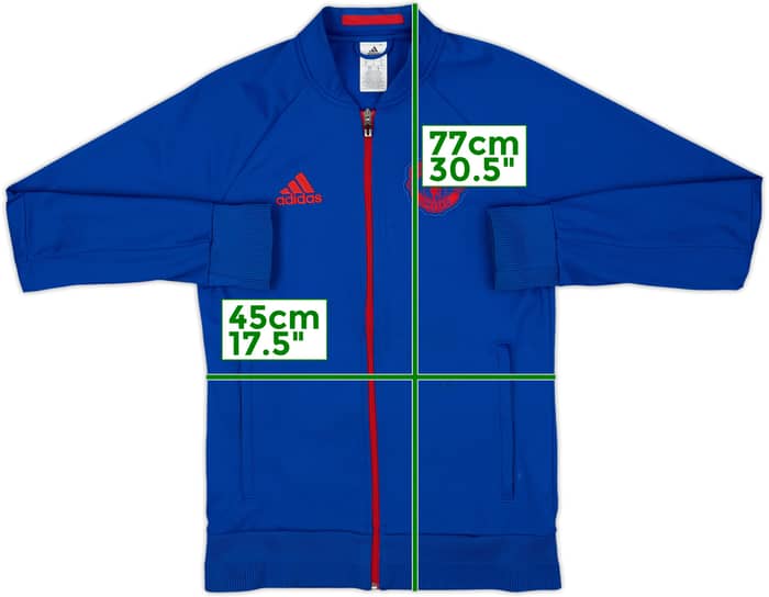 2016-17 Manchester United adidas Track Jacket - 7/10 - (S)