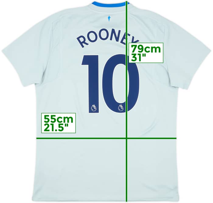 2017-18 Everton Away Shirt Rooney #10 - 8/10 - (XL)