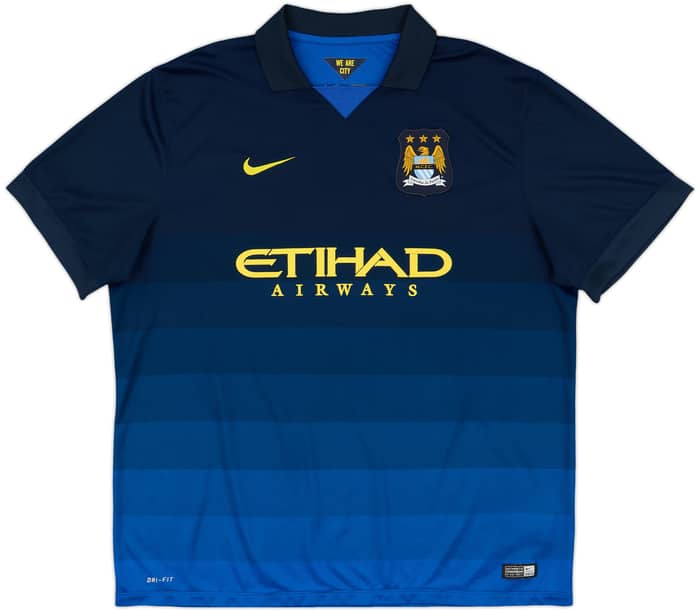 2014-15 Manchester City Away Shirt Silva #21 - 7/10 - (XXL)