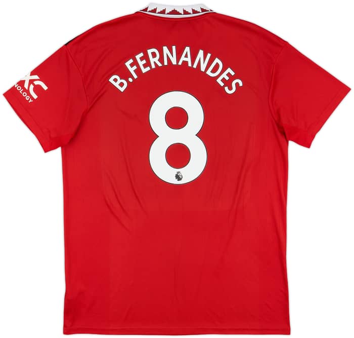2022-23 Manchester United Home Shirt B.Fernandes #8 - 9/10 - (XL)