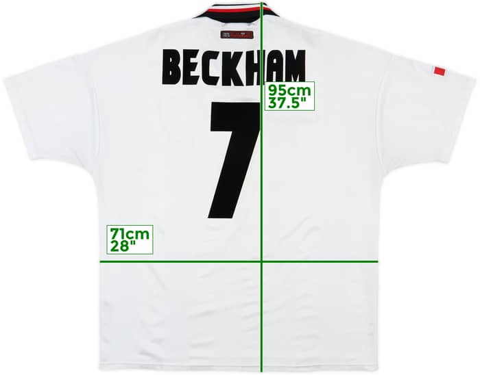 1997-99 Manchester United Away Shirt Beckham #7 - 6/10 - (XXL)