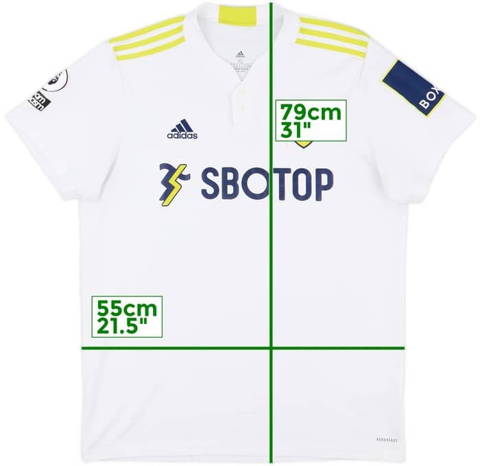 2021-22 Leeds United Home Shirt - 6/10 - (XL)