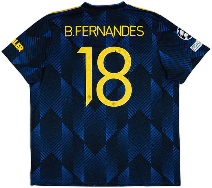2021-22 Manchester United Third Shirt B.Fernandes #18 - 7/10 - (XXL)