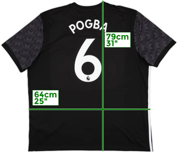 2017-18 Manchester United Away Shirt Pogba #6 - 6/10 - (XXL)