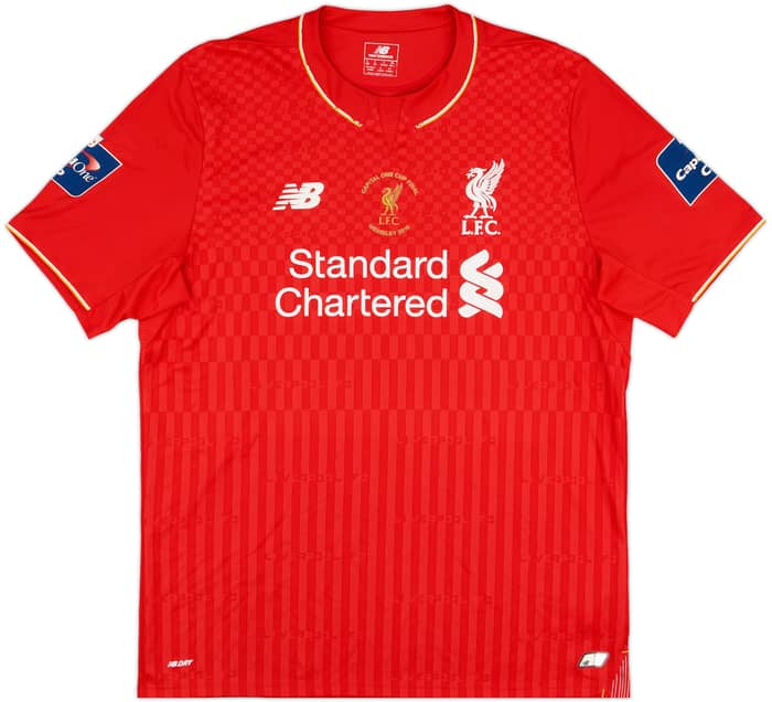 2015-16 Liverpool 'Capital One Cup Final' Home Shirt Sturridge #15 - 7/10 - (L)