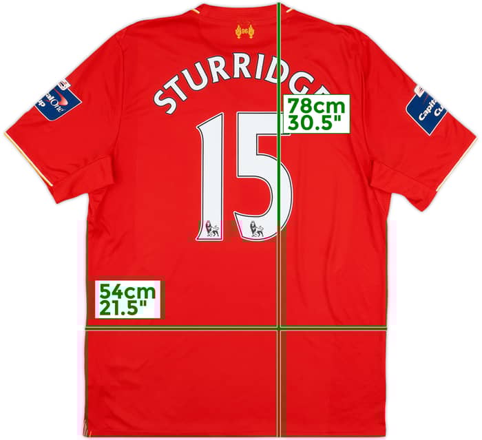 2015-16 Liverpool 'Capital One Cup Final' Home Shirt Sturridge #15 - 7/10 - (L)