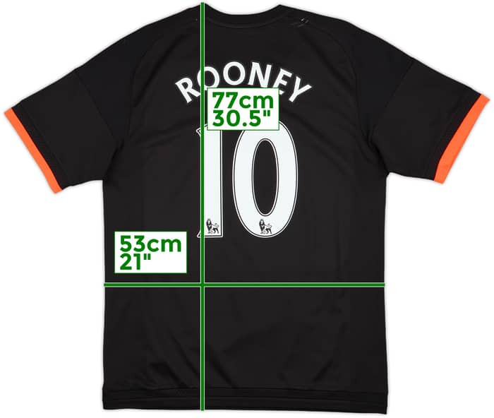 2015-16 Manchester United Third Shirt Rooney #10 - 7/10 - (L)