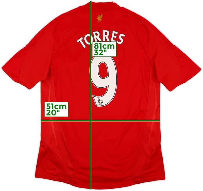2008-10 Liverpool Home Shirt Torres #9 - 6/10 - (M)
