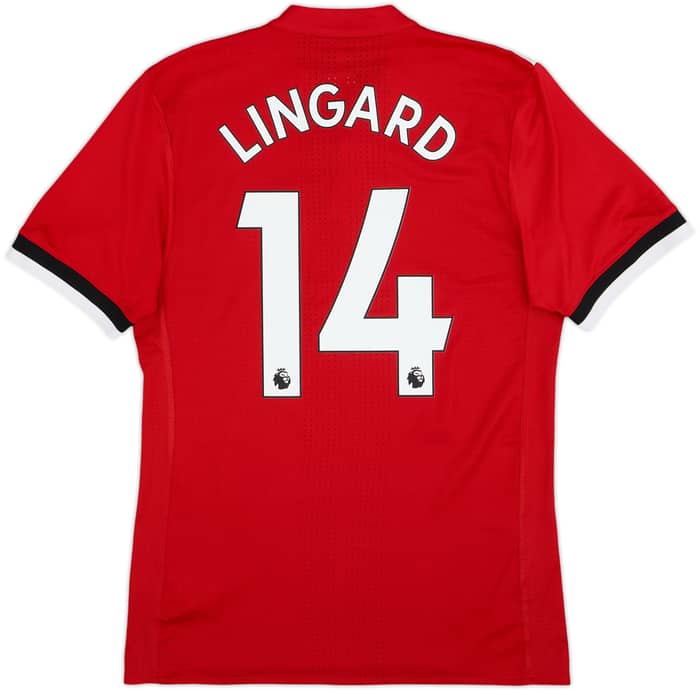 2017-18 Manchester United Authentic Home Shirt Lingard #14 - 8/10 - (M)