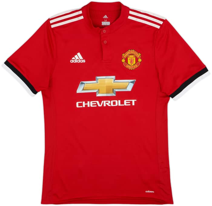 2017-18 Manchester United Authentic Home Shirt Lingard #14 - 8/10 - (M)