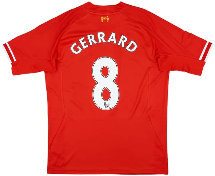 2013-14 Liverpool Home Shirt Gerrard #8 - 6/10 - (M)