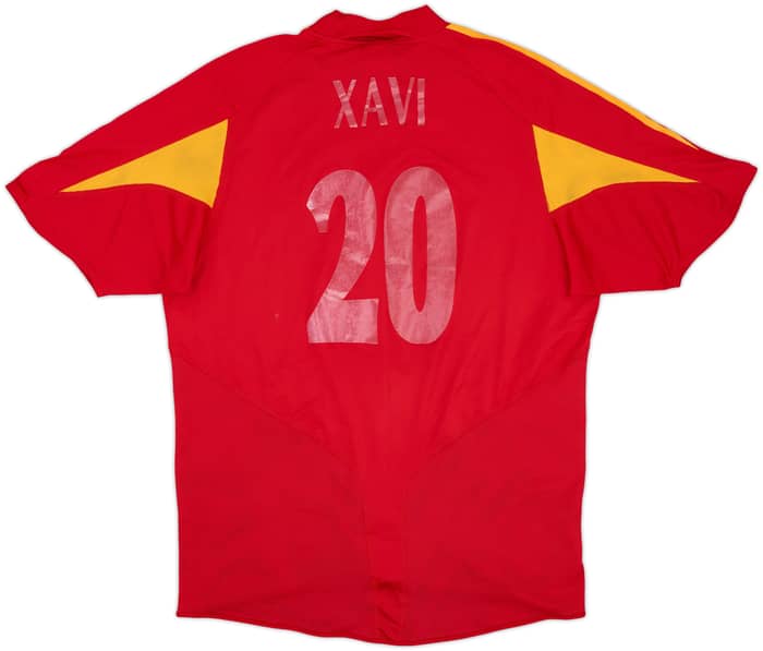 2004-06 Spain Home Shirt Xavi #20 - 4/10 - (L)