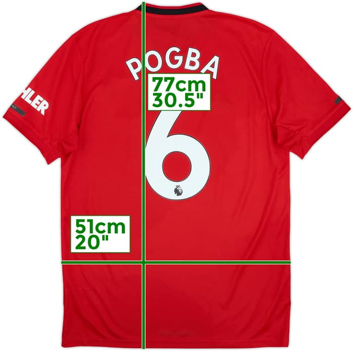 2019-20 Manchester United Home Shirt Pogba #6 (M)