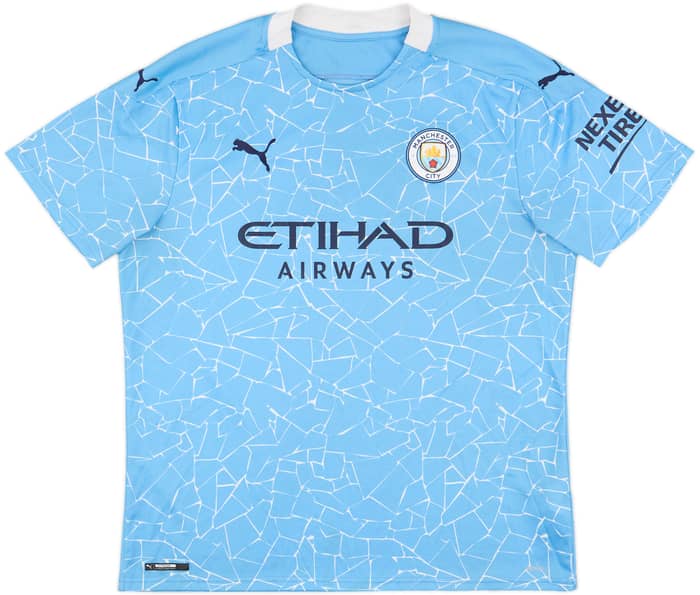2020-21 Manchester City Home Shirt De Bruyne #17 - 7/10 - (XL)