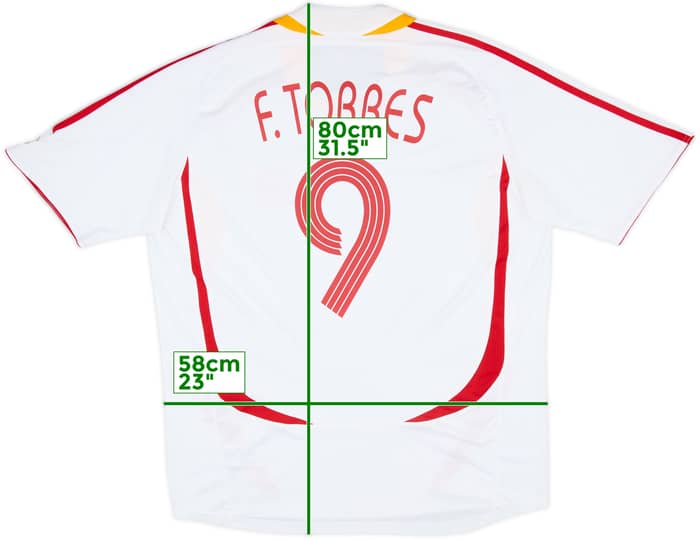 2006-08 Spain Away Shirt F.Torres #9 - 8/10 - (XL)