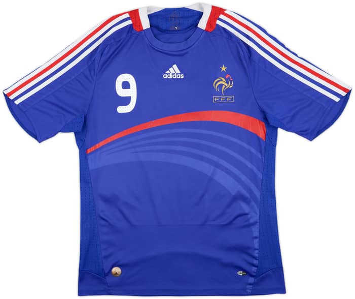 2007-08 France Home Shirt Benzema #9 - 6/10 - (L)