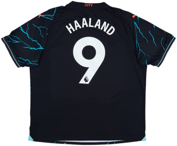 2023-24 Manchester City Third Shirt Haaland #9 - 9/10 - (XXL)
