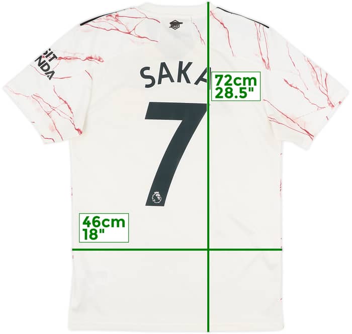 2020-21 Arsenal Away Shirt Saka #7 - 8/10 - (S)