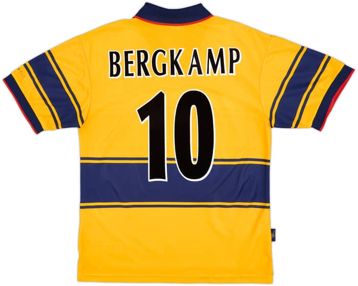 1997-99 Arsenal Away Shirt Bergkamp #10 - 8/10 - (M)