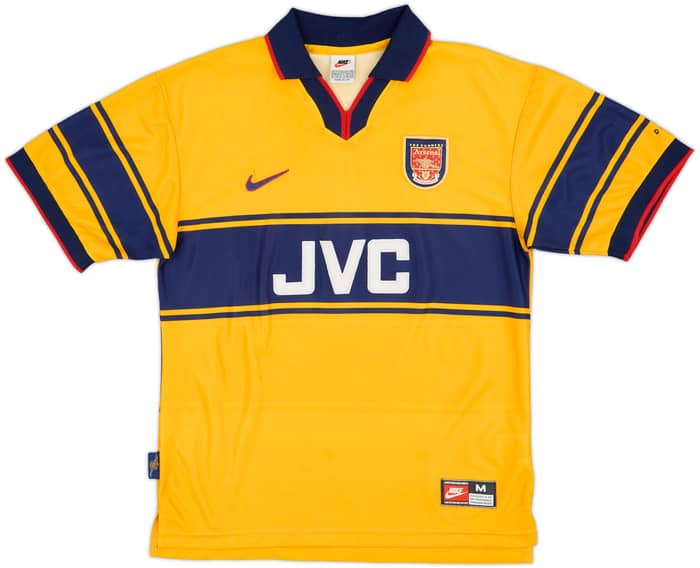 1997-99 Arsenal Away Shirt Bergkamp #10 - 8/10 - (M)