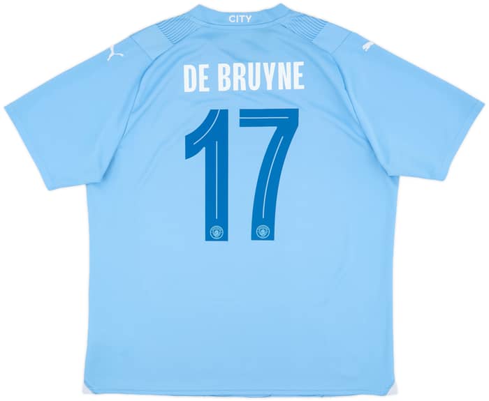 2023-24 Manchester City Home Shirt De Bruyne #17 - 8/10 - (XL)