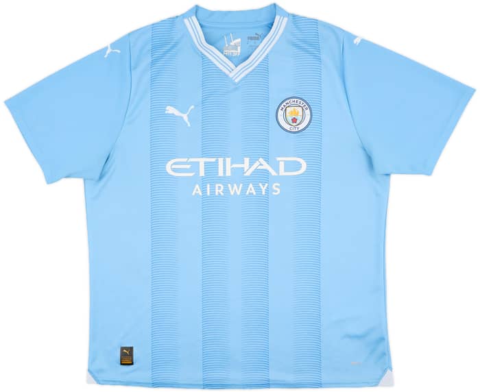 2023-24 Manchester City Home Shirt De Bruyne #17 - 8/10 - (XL)