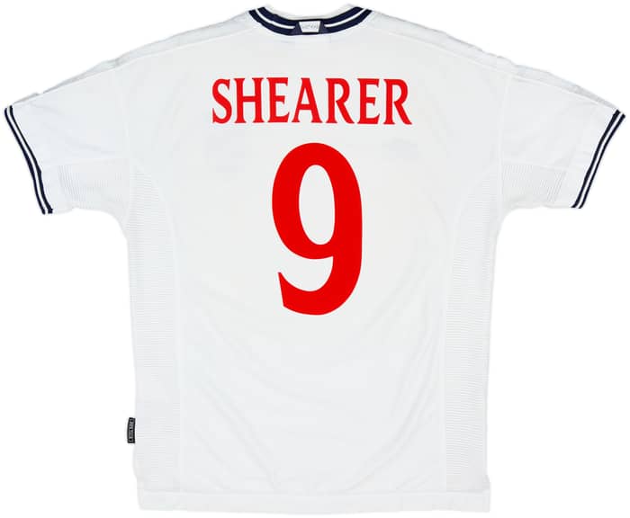 1999-01 England Home Shirt Shearer #9 - 6/10 - (L)