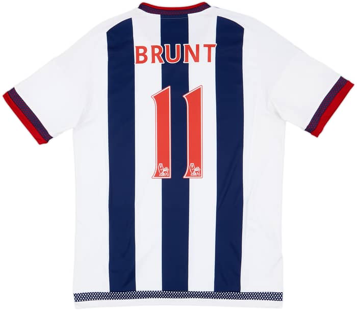 2015-16 West Brom Home Shirt Brunt #11 - 10/10 - (M)