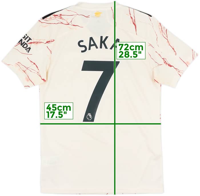 2020-21 Arsenal Away Shirt Saka #7 - 5/10 - (S)