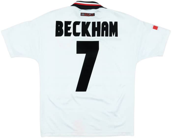 1997-99 Manchester United Away Shirt Beckham #7 - 7/10 - (Y)