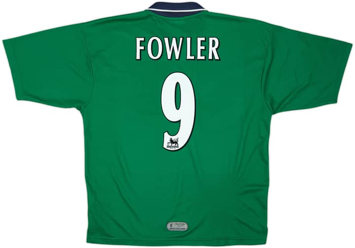 1999-00 Liverpool Away Shirt Fowler #9 - 6/10 - (L)