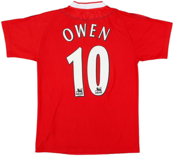 2002-04 Liverpool Home Shirt Owen #10 - 7/10 - (Y)