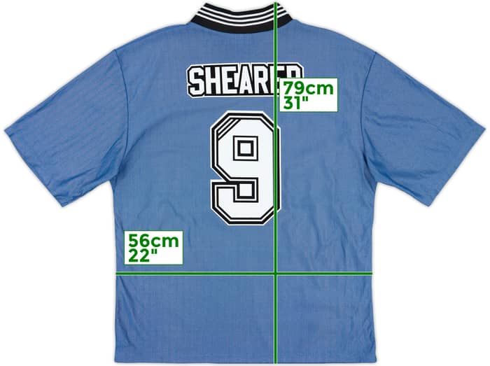 1996-97 Newcastle Away Shirt Shearer #9 - 9/10 - (XL)