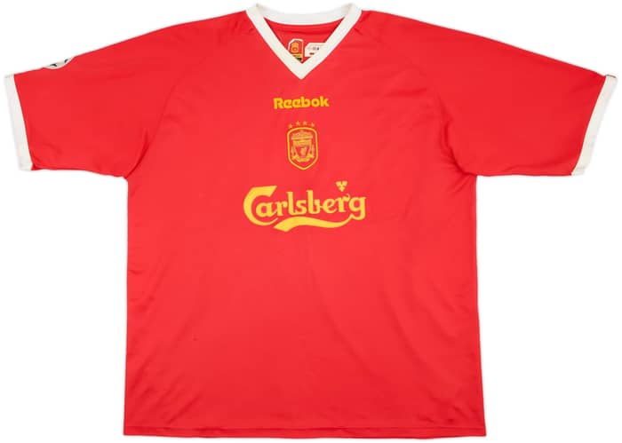 2001-03 Liverpool CL Shirt Gerrard #17 - 6/10 - (XL)