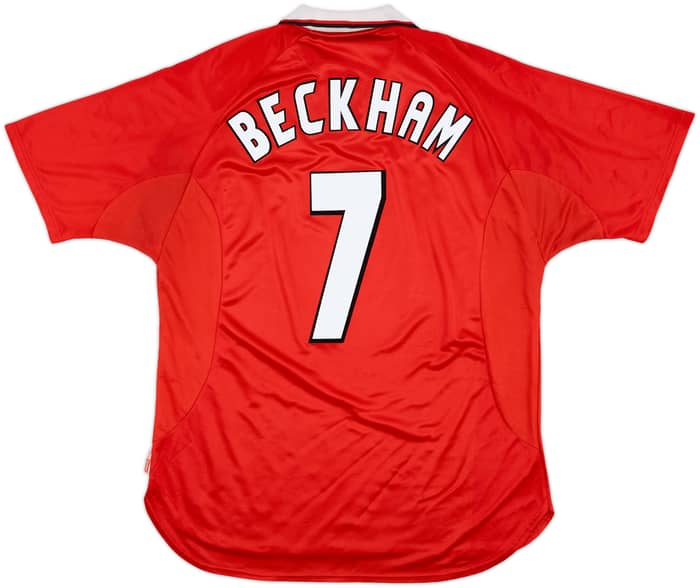 1997-00 Manchester United CL Shirt Beckham #7 - 5/10 - (XL)