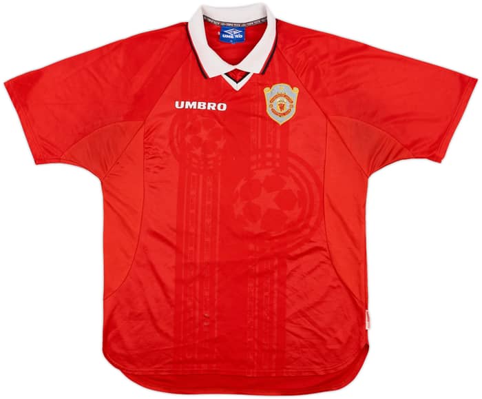 1997-00 Manchester United CL Shirt Beckham #7 - 5/10 - (XL)