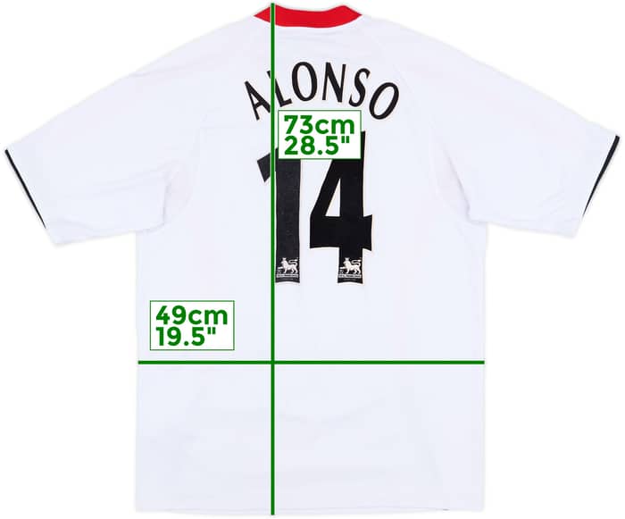 2005-06 Liverpool Away Shirt Alonso #14 - 8/10 - (M)
